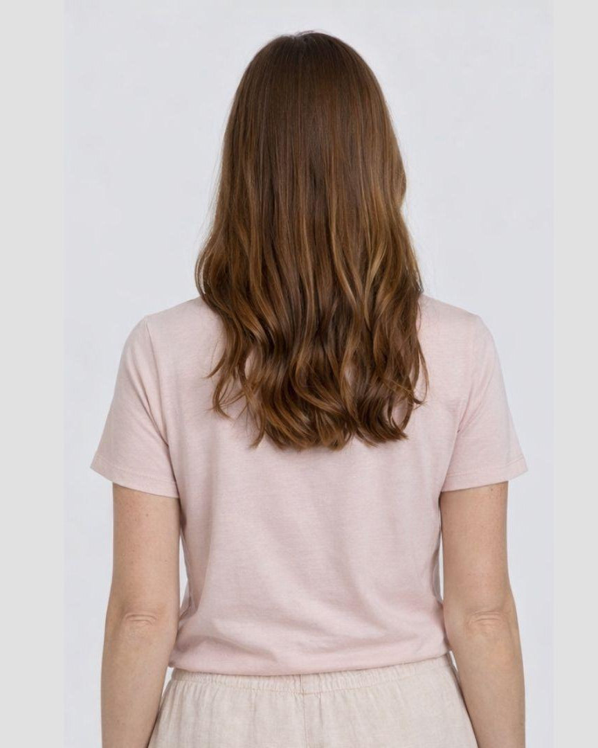 Women's Hemp Cotton Tee - Dusky Pink - Hemprino