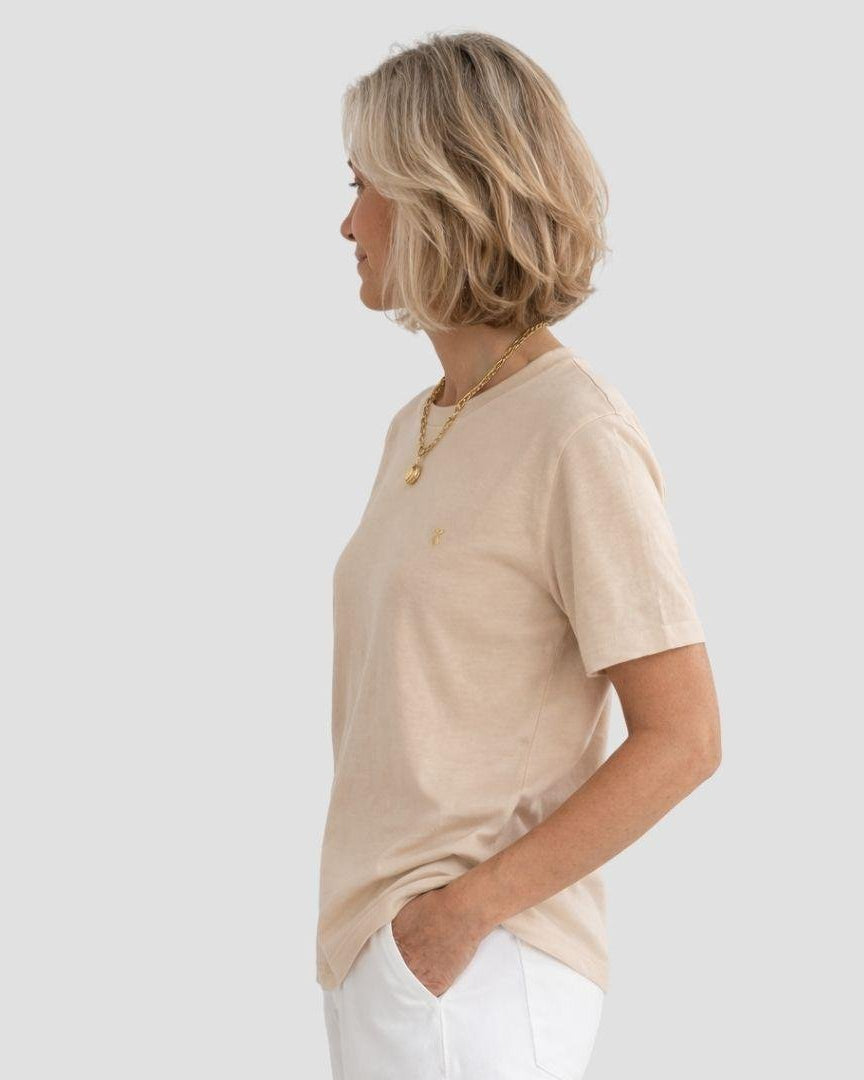 Unisex Hemp Cotton Tee - Fawn - Hemprino