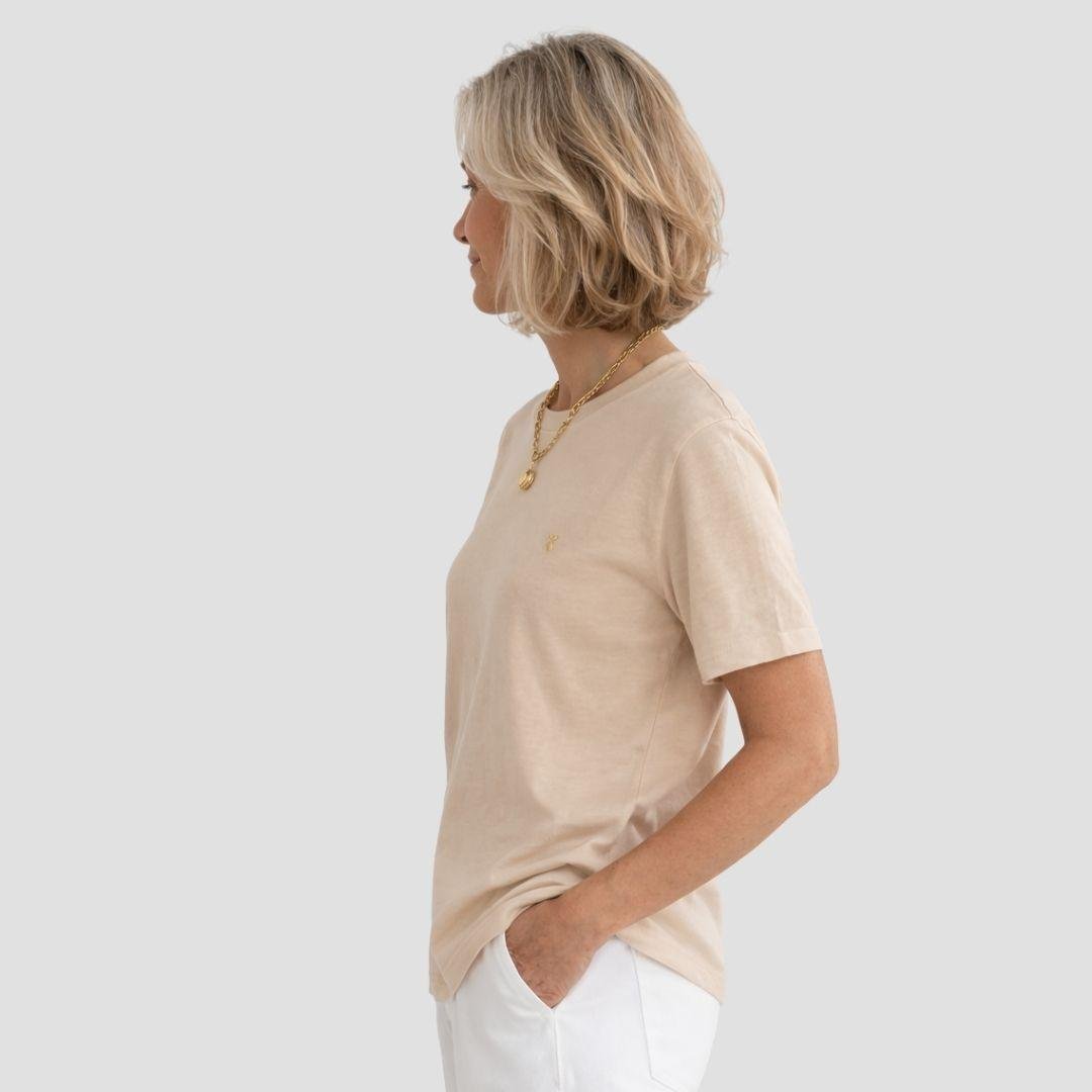 Unisex Hemp Cotton Tee - Fawn - Hemprino