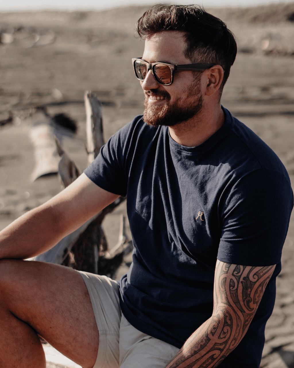 Men's Hemp Cotton Tee – Navy - Hemprino