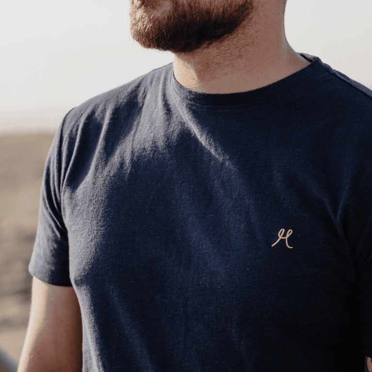 Men's Hemp Cotton Tee – Navy - Hemprino