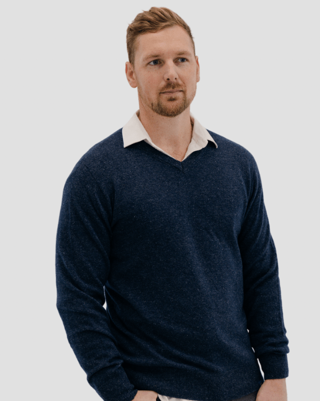 Hemprino™ Classic V - neck M - Navy - Hemprino