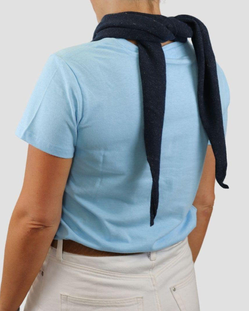 Women's Hemp Cotton Tee - Sky Blue - Hemprino