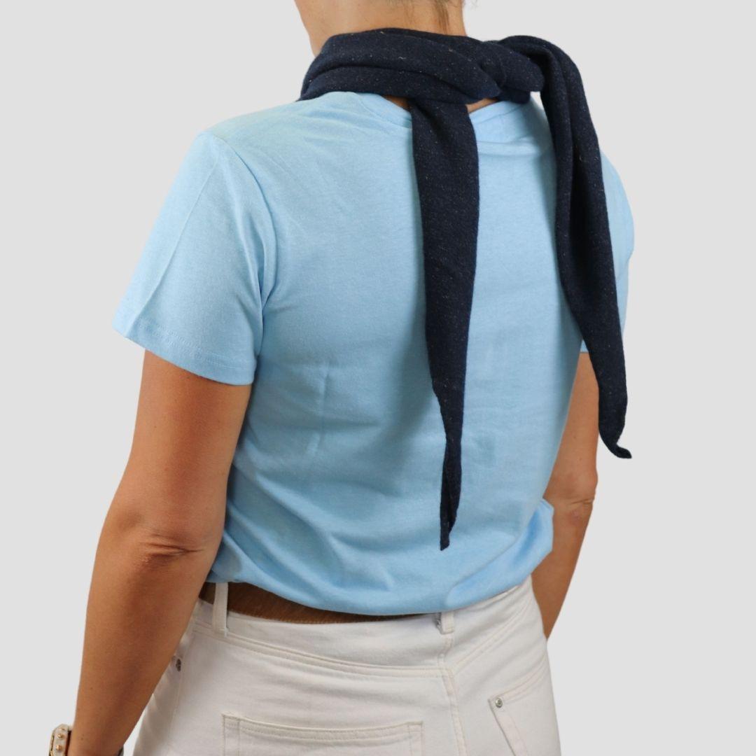Women's Hemp Cotton Tee - Sky Blue - Hemprino