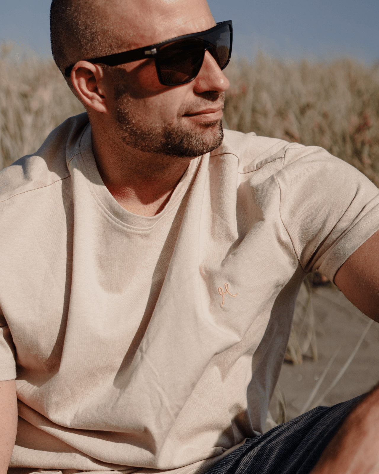 Unisex Hemp Cotton Tee M - Fawn - Hemprino