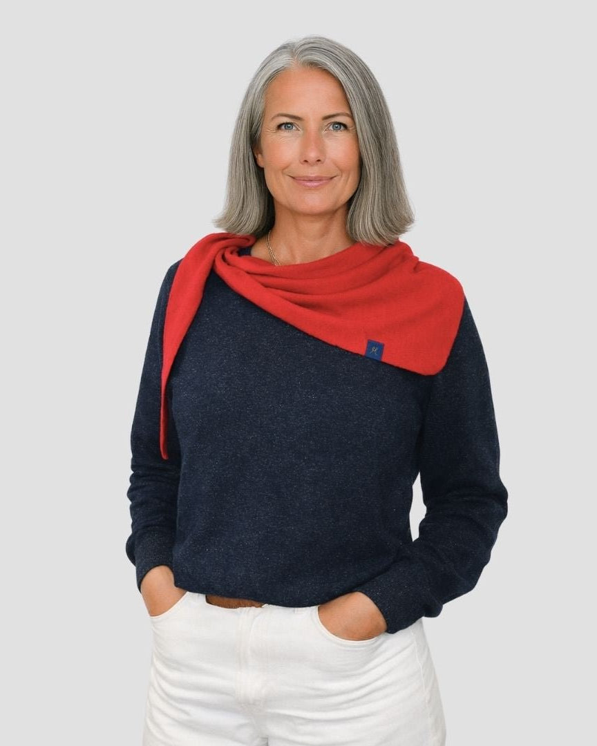 Heritage Scarf - Red - Hemprino