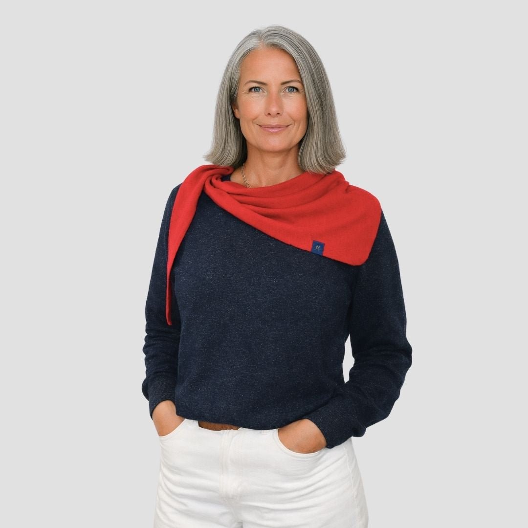 Heritage Scarf - Red - Hemprino