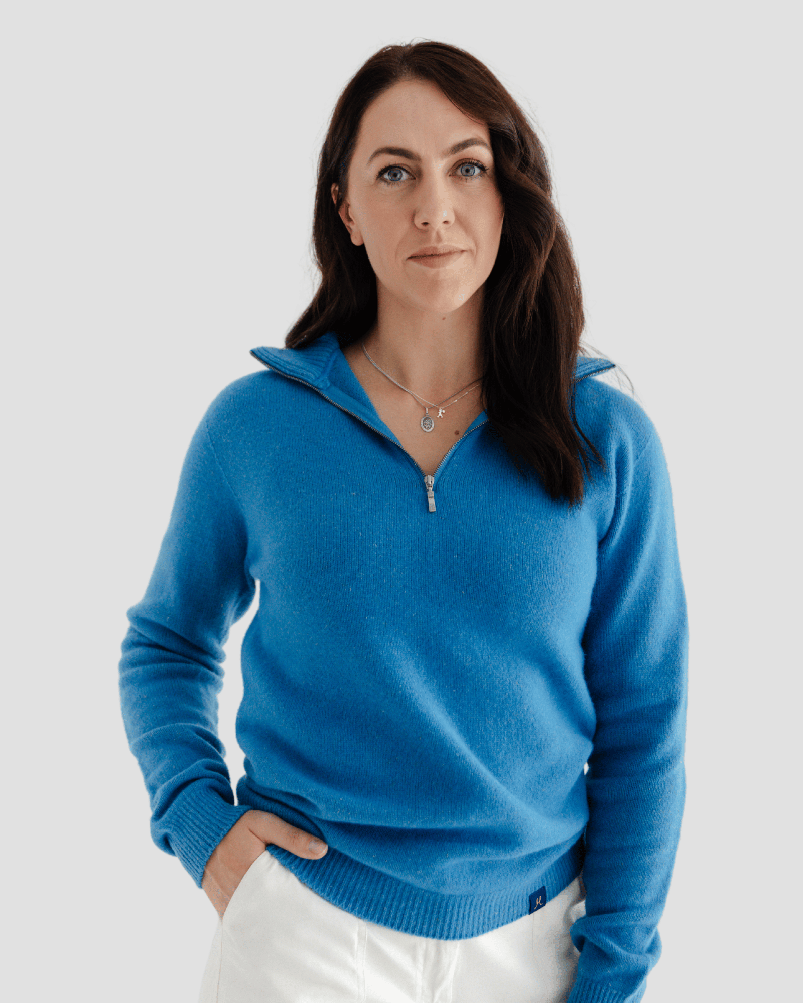 Quarter - Zip W - Rakaia Blue - Hemprino