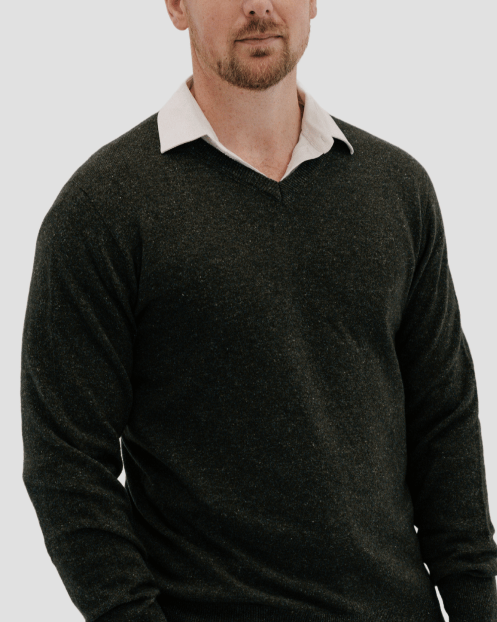 Hemprino™ Classic V - Neck M - Charcoal - Hemprino