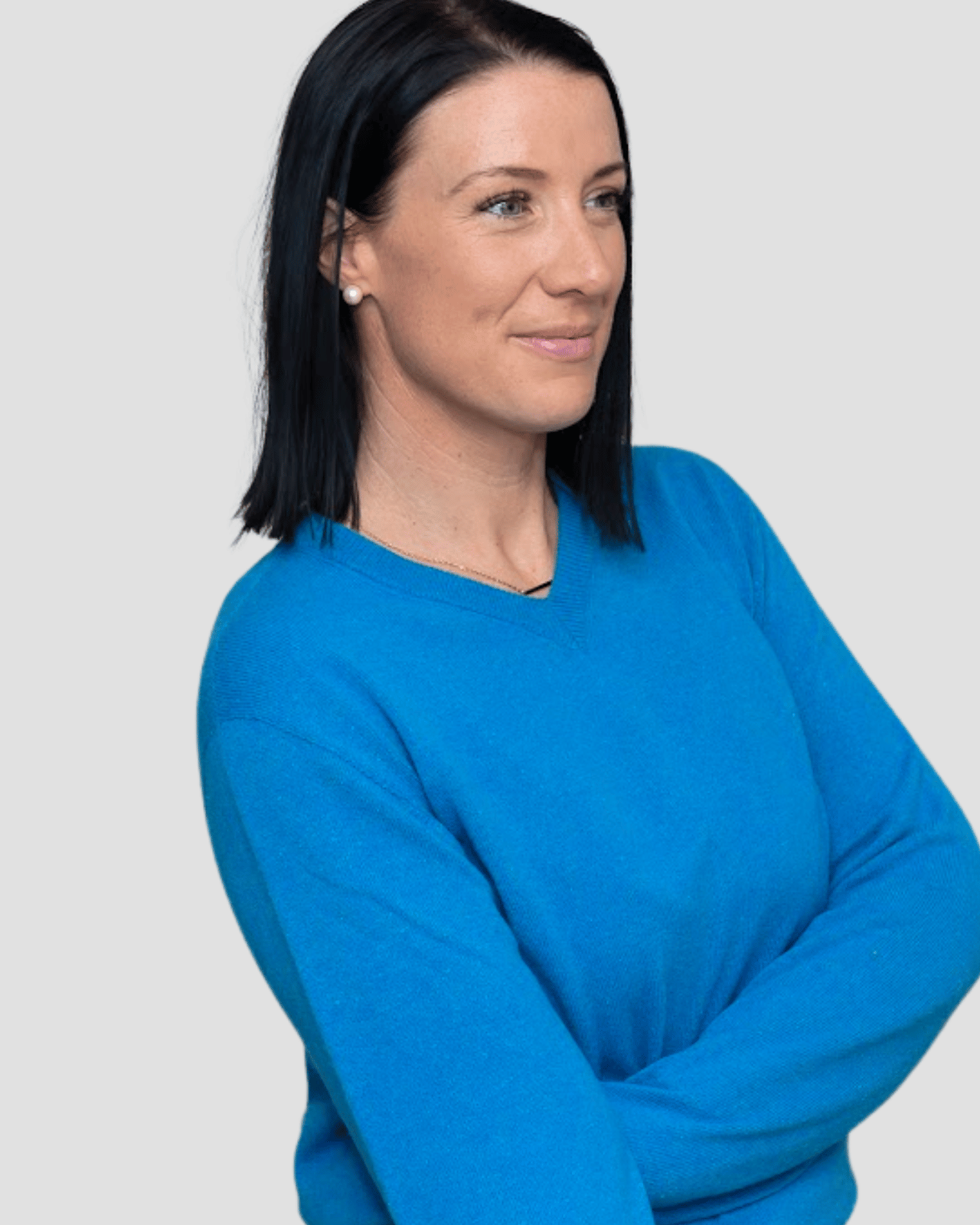 Classic V - neck W - Rakaia Blue - Hemprino