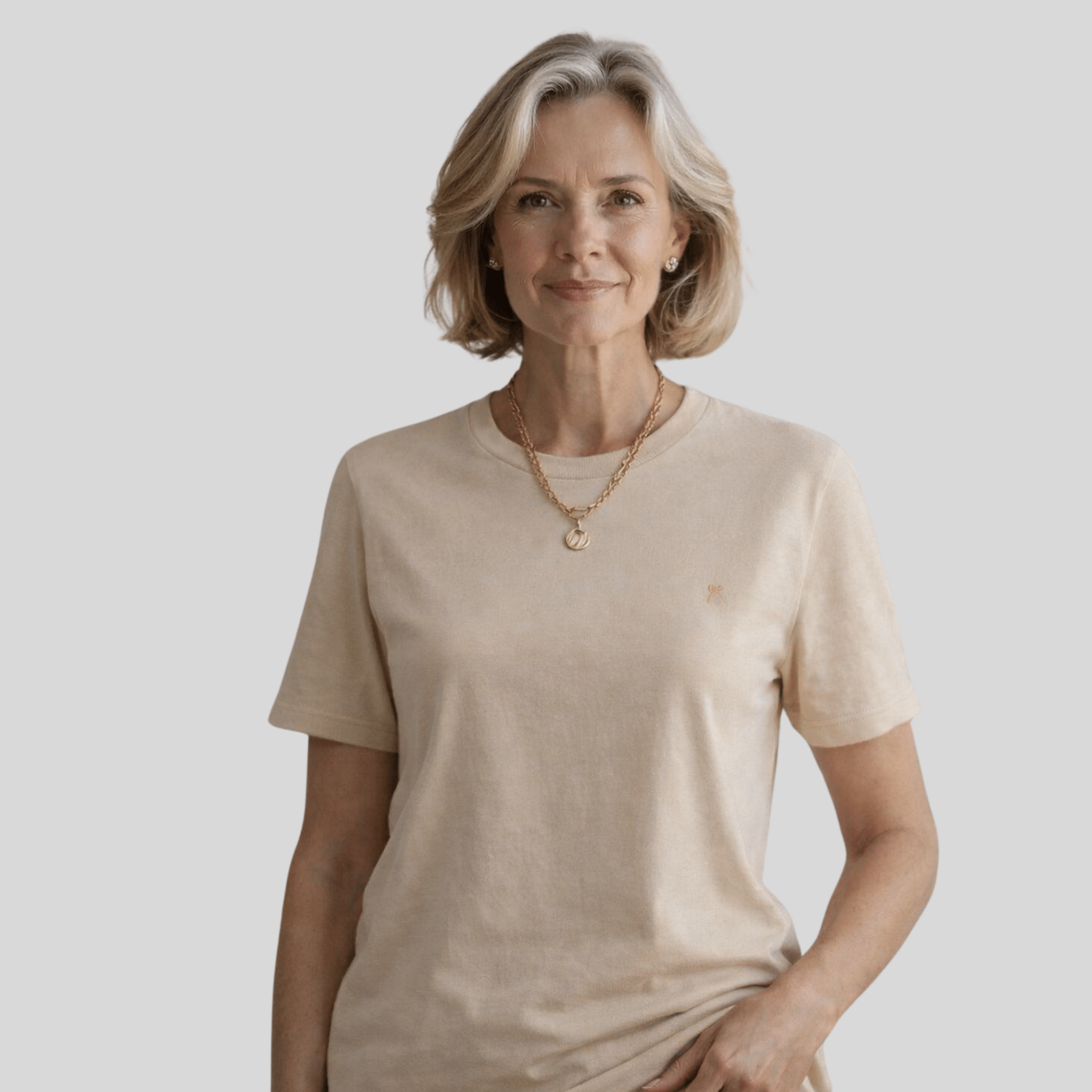 Unisex Hemp Cotton Tee - Fawn - Hemprino