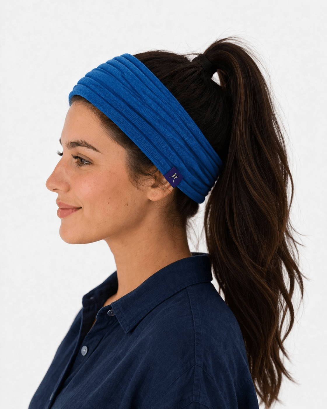 ZQ Merino Hemp Headband - Rakaia Blue - Hemprino