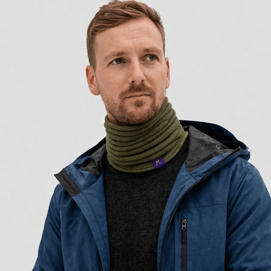 Neckwarmer - Kea Green - Hemprino