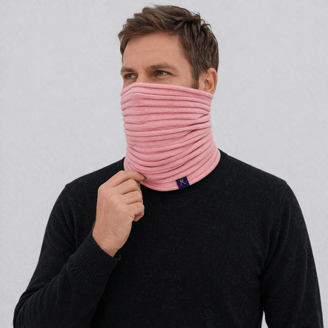 Neckwarmer - Dusky Pink - Hemprino