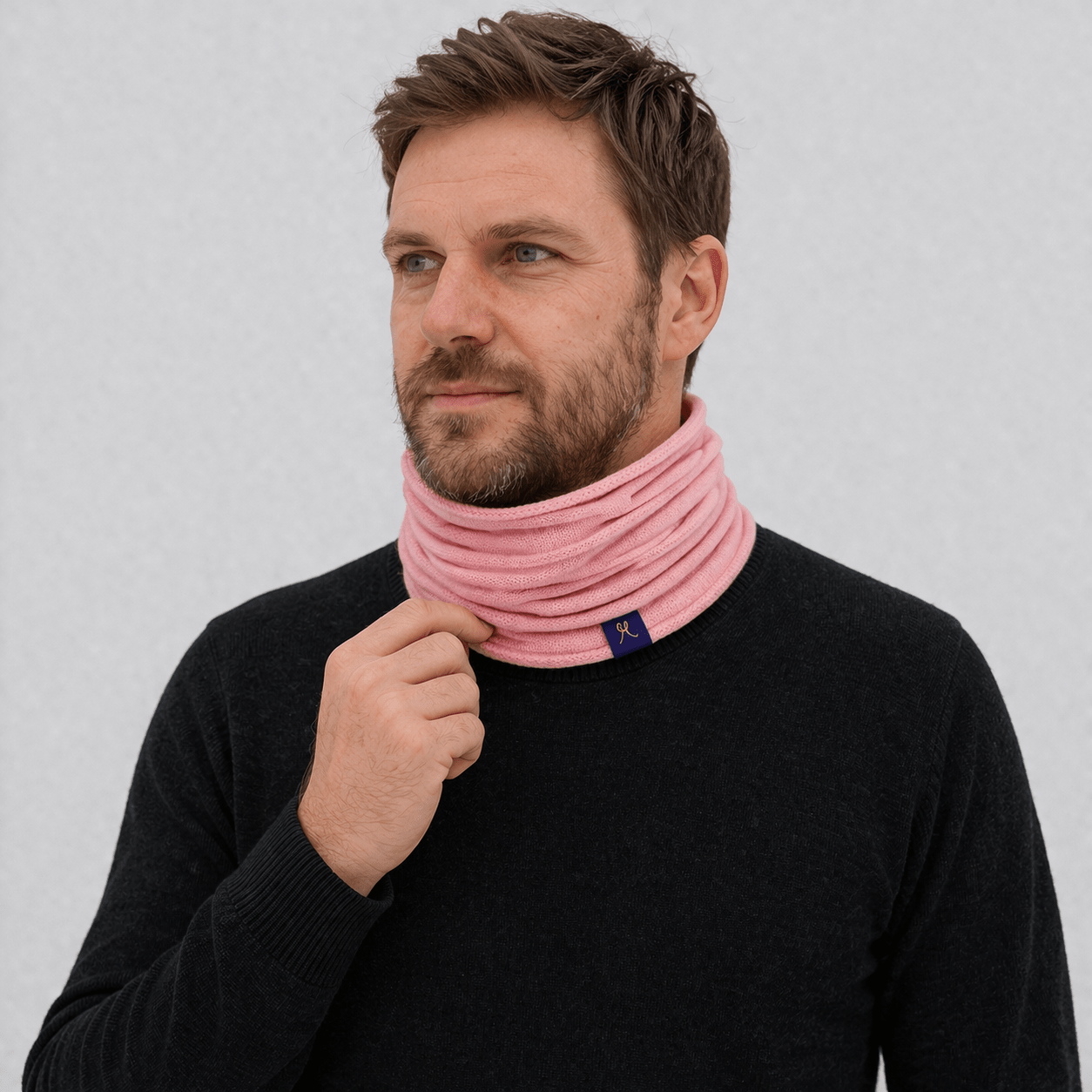 Neckwarmer - Dusky Pink - Hemprino