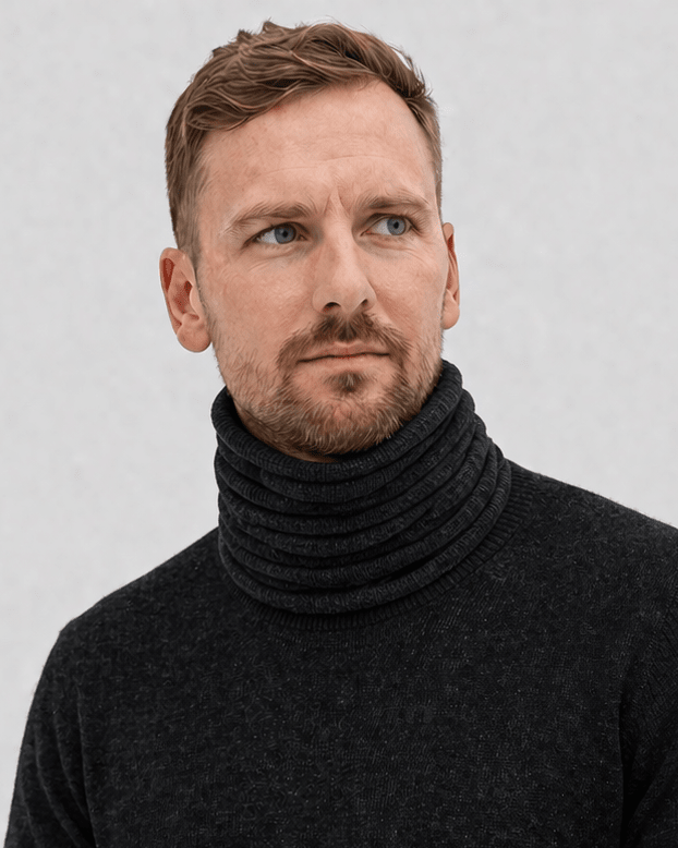Neckwarmer - Charcoal - Hemprino
