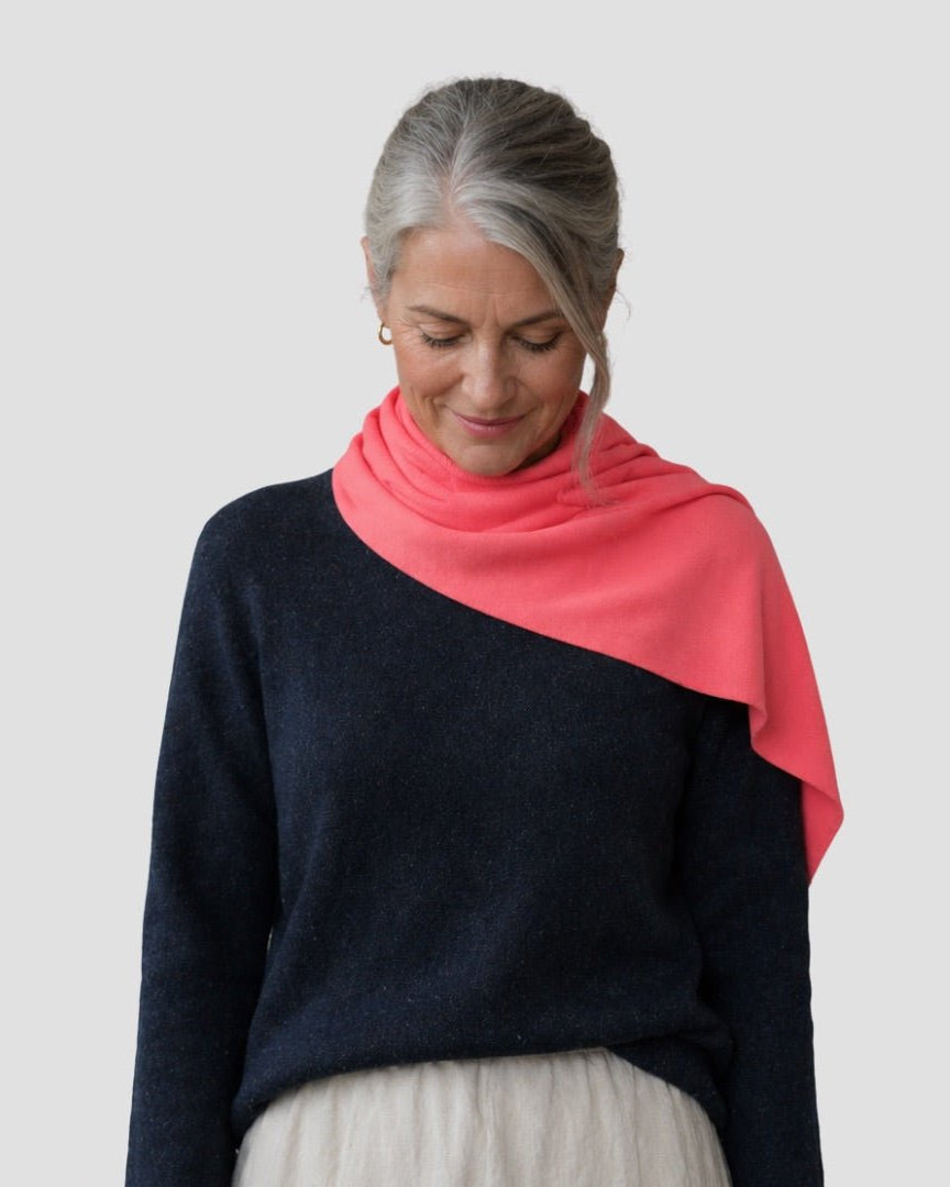 Heritage Scarf - Coral - Hemprino