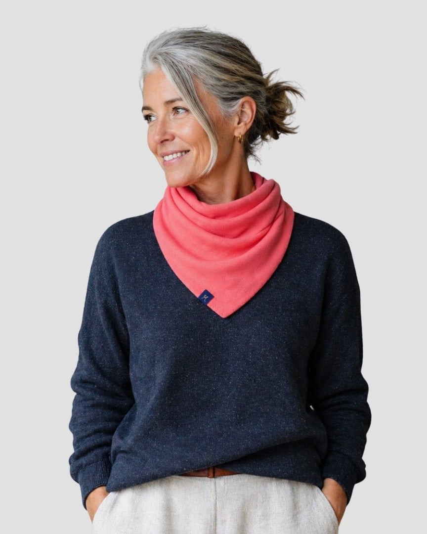 Heritage Scarf - Coral - Hemprino