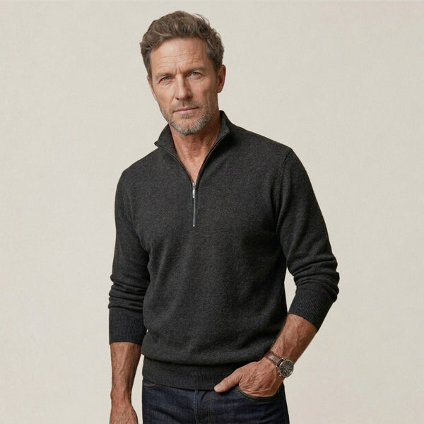 Quarter-Zip M - Charcoal