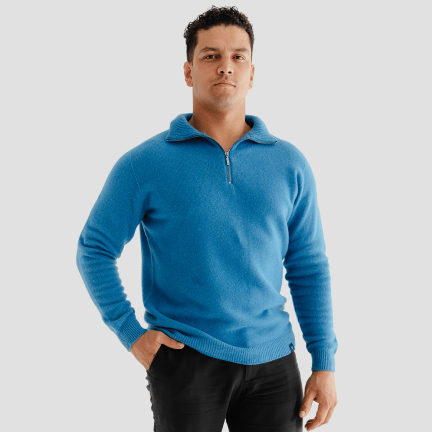 Quarter - Zip M - Rakaia Blue - Hemprino
