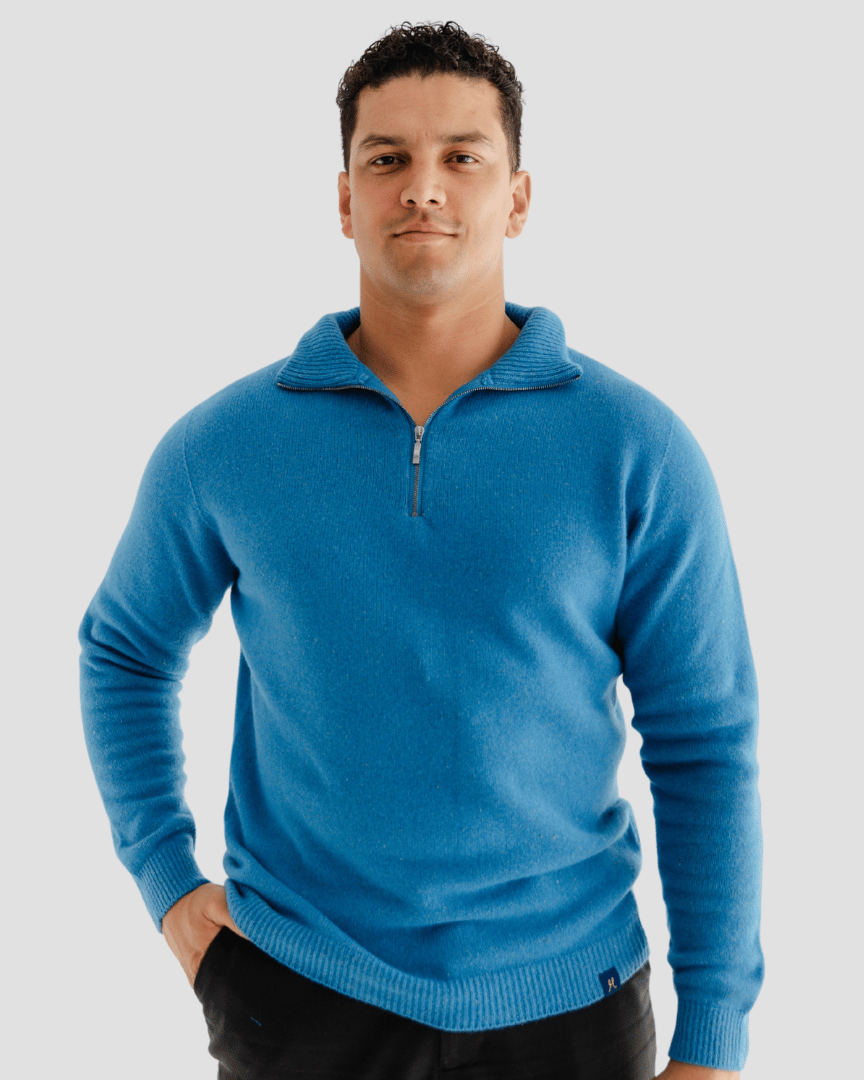Quarter - Zip M - Rakaia Blue - Hemprino