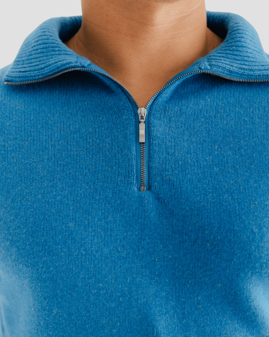 Quarter - Zip W - Rakaia Blue - Hemprino