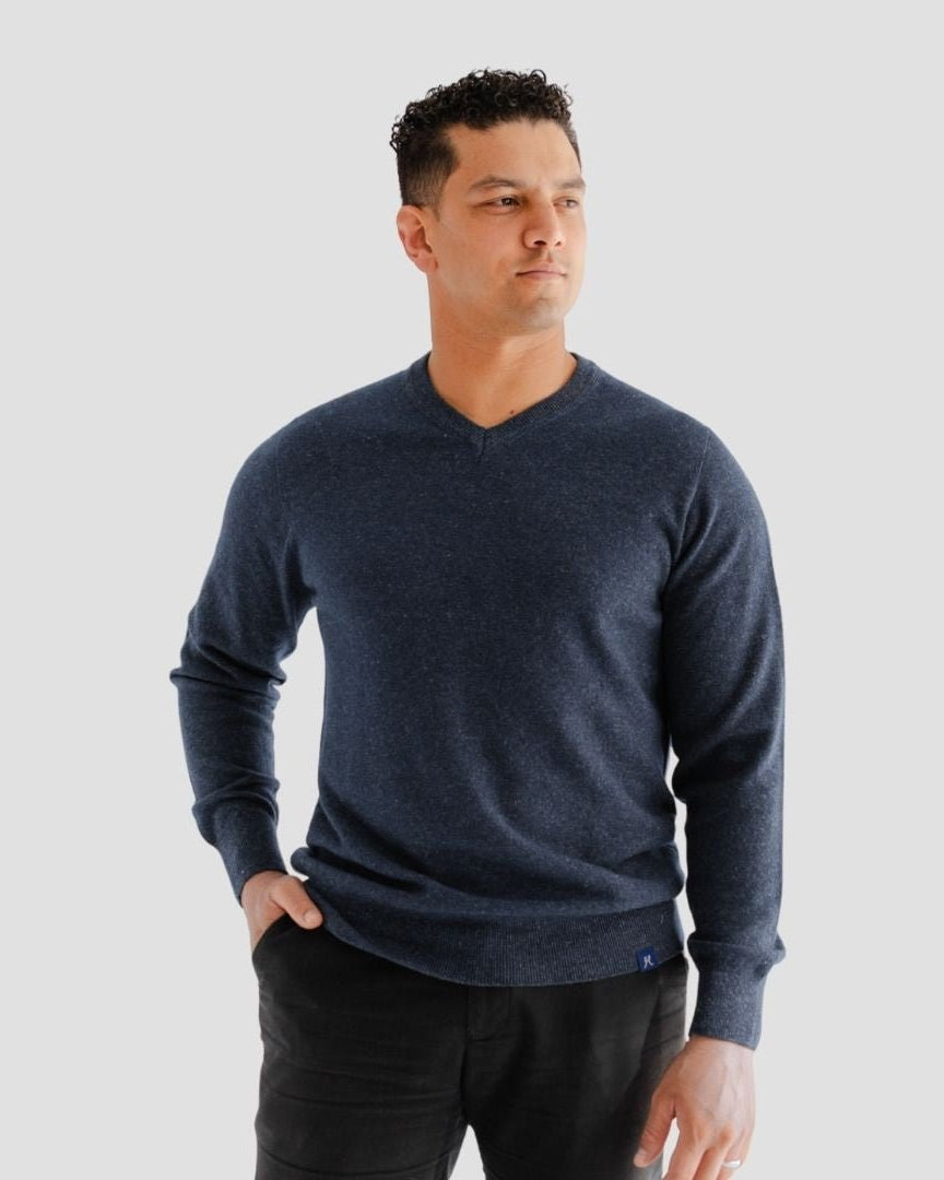 Hemprino™ Classic V-neck M - Navy - Hemprino