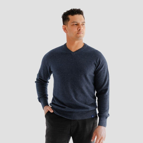 Hemprino™ Classic V-neck M - Navy - Hemprino