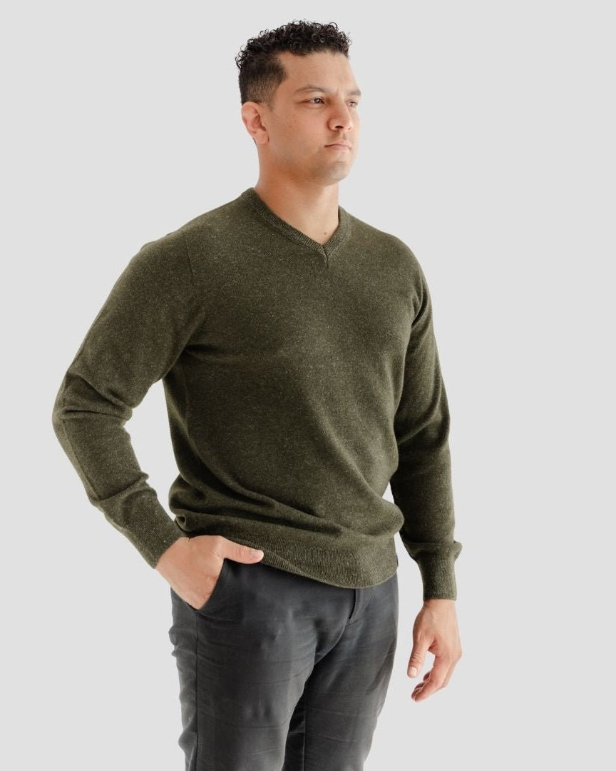 Hemprino™ Classic V-neck M - Kea Green - Hemprino