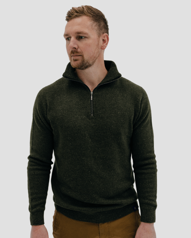 Quarter - Zip M - Kea Green - Hemprino