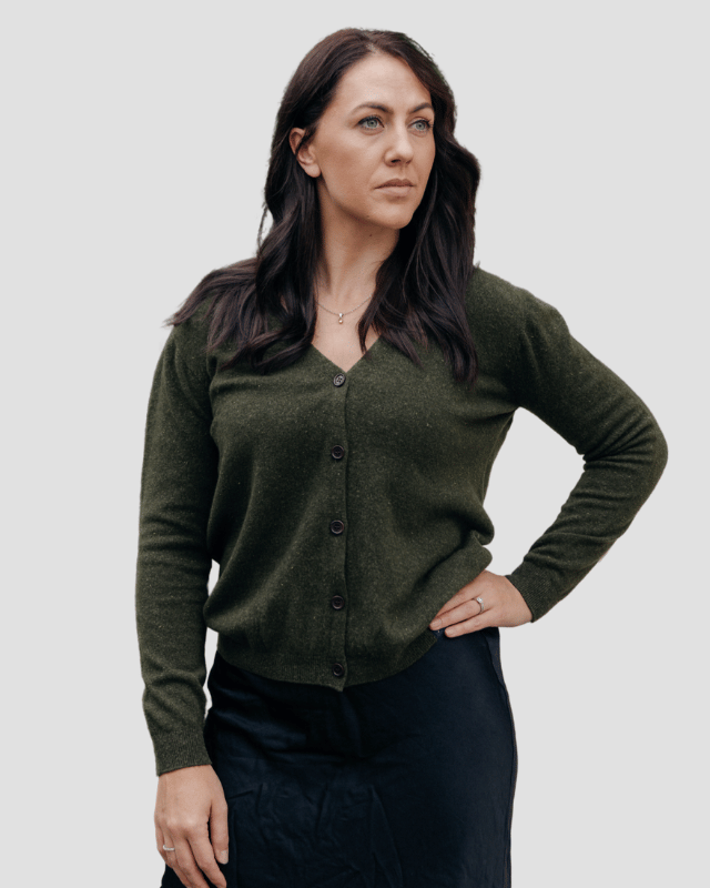 Legacy Cardi - Kea Green - Hemprino