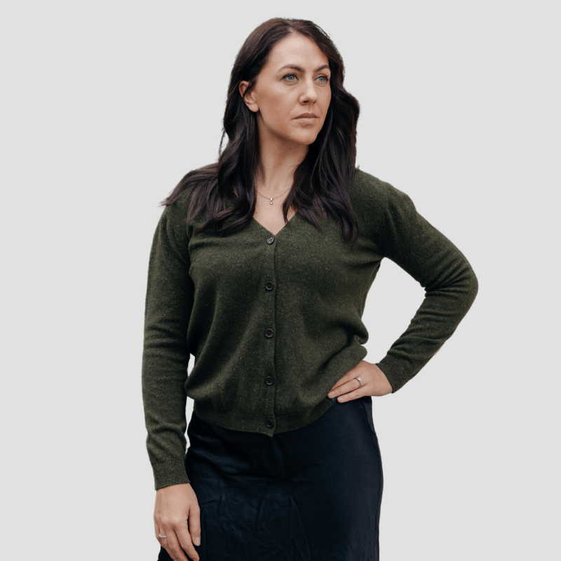 Legacy Cardi - Kea Green - Hemprino