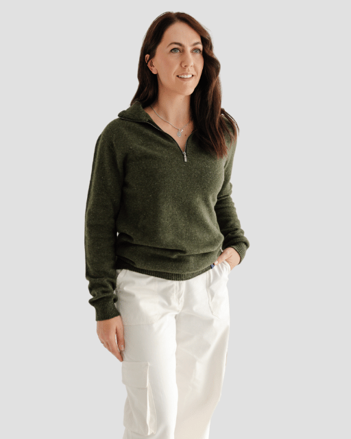 Quarter - Zip W - Kea Green - Hemprino
