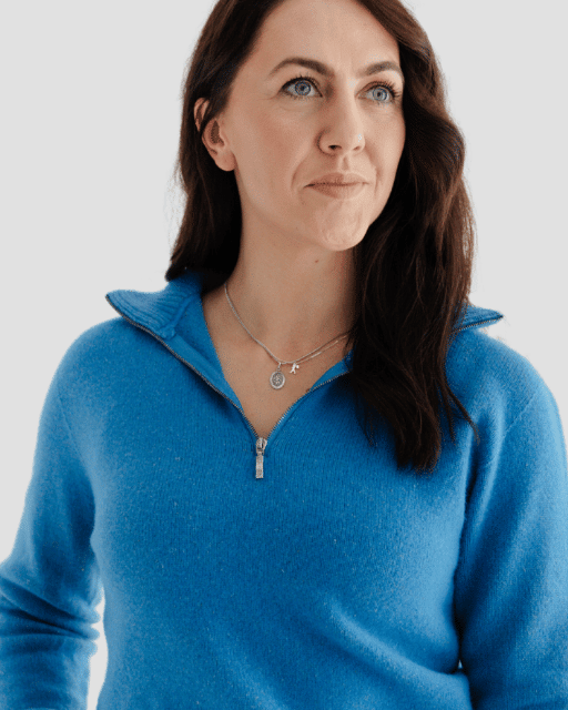 Quarter-Zip W - Rakaia Blue - Hemprino