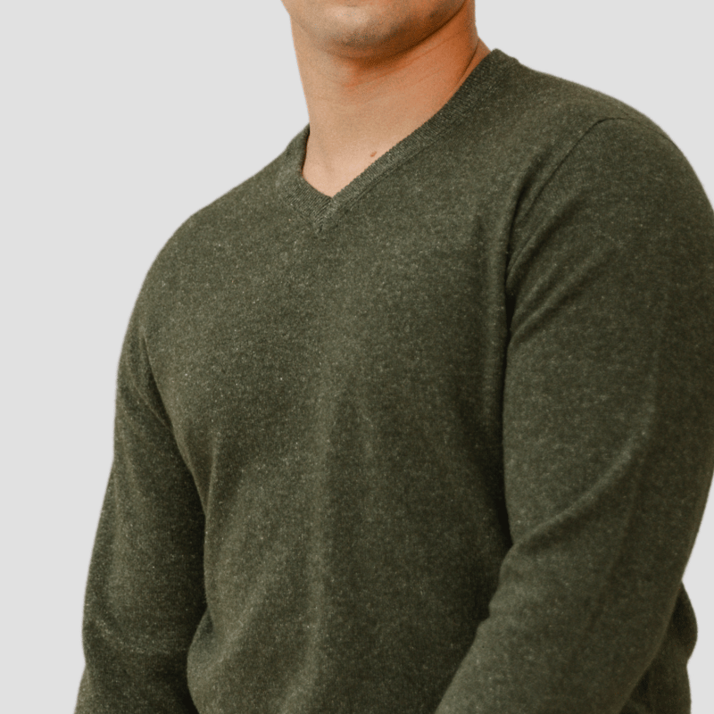 Hemprino™ Classic V - neck M - Kea Green - Hemprino