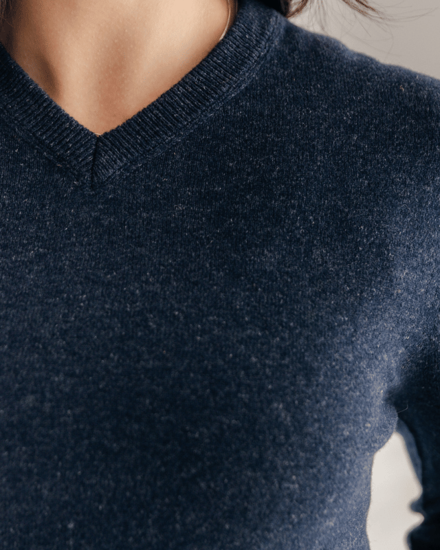 Hemprino™ Classic V - neck W - Navy - Hemprino