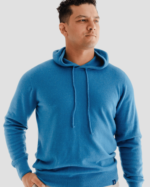 Trailblazer Hoodie M - Rakaia Blue - Hemprino