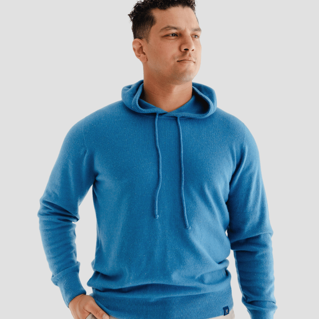 Trailblazer Hoodie M - Rakaia Blue - Hemprino