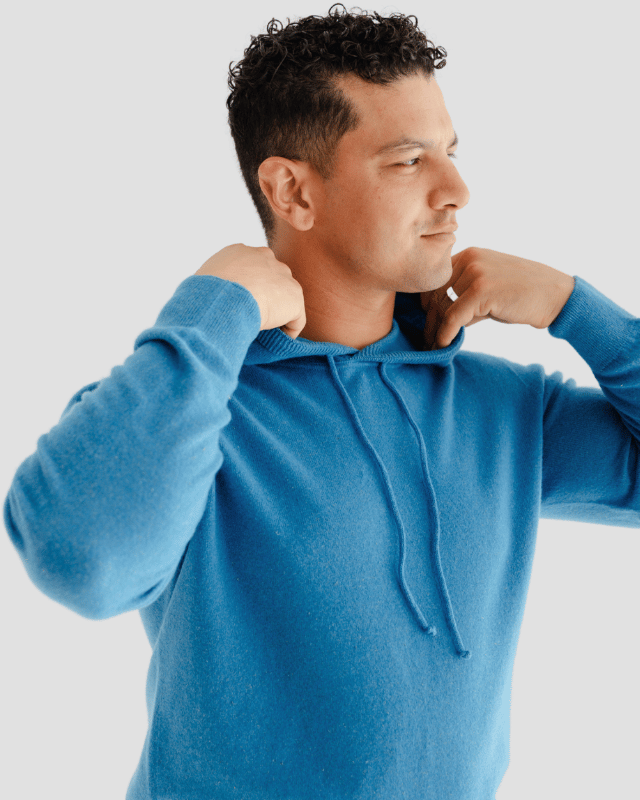 Trailblazer Hoodie M - Rakaia Blue - Hemprino