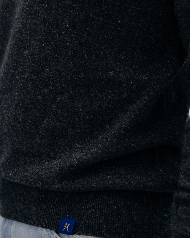 Quarter - Zip M - Charcoal - Hemprino