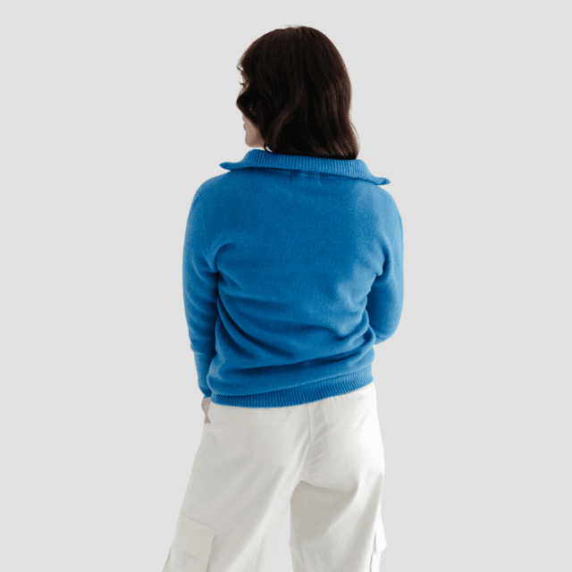 Quarter-Zip W - Rakaia Blue - Hemprino