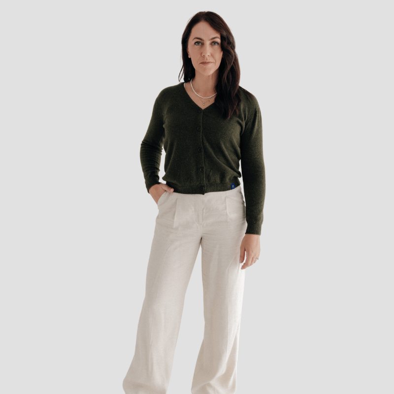 Legacy Cardi - Kea Green - Hemprino