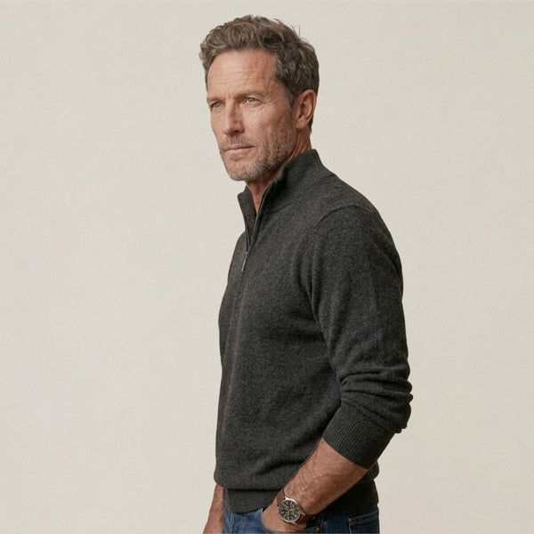 Quarter-Zip M - Charcoal