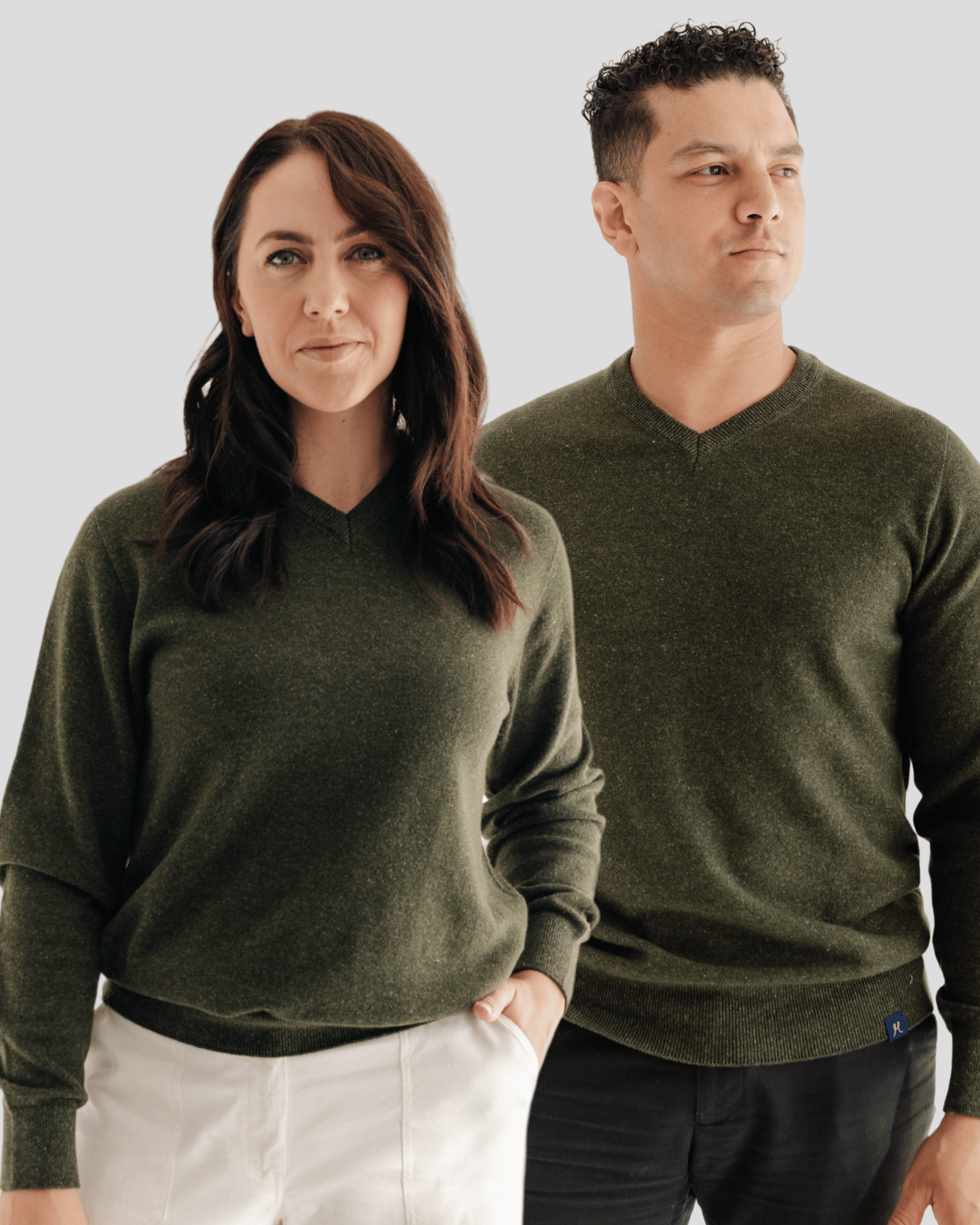 Hemprino™ Classic V - neck W - Kea Green - Hemprino