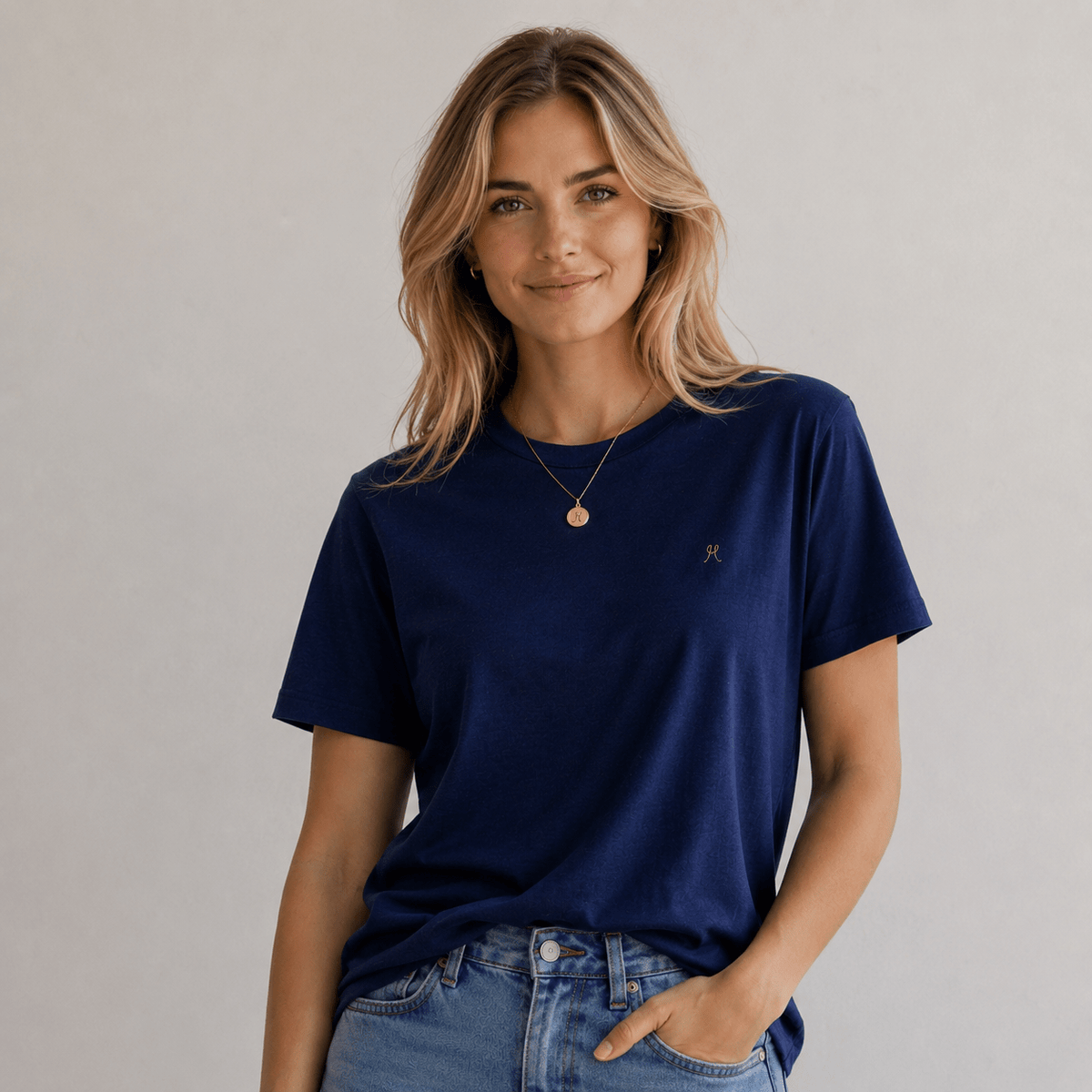 Unisex Hemp & Cotton T-Shirt - Navy (Seconds) - Hemprino