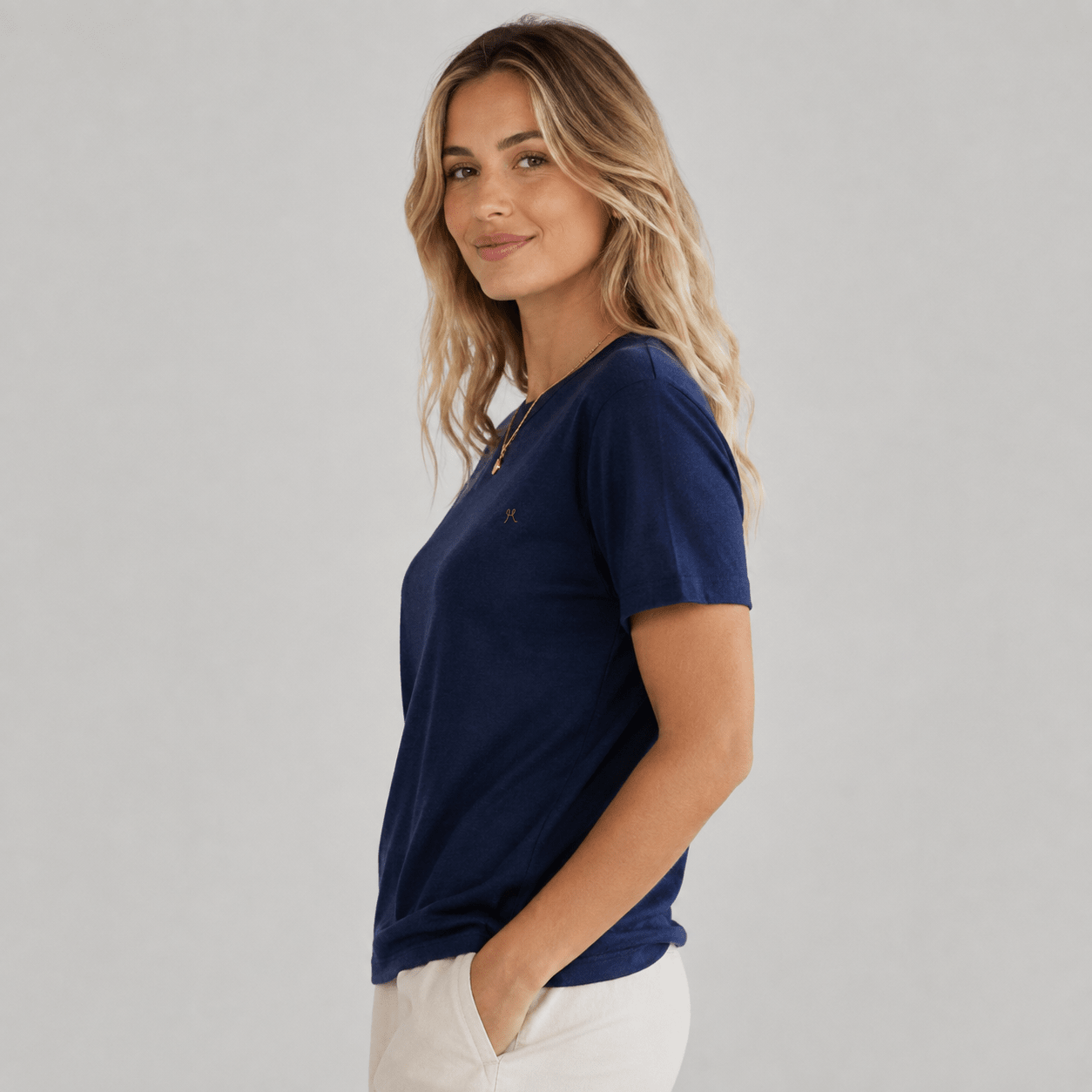 Unisex Hemp & Cotton T-Shirt - Navy (Seconds) - Hemprino