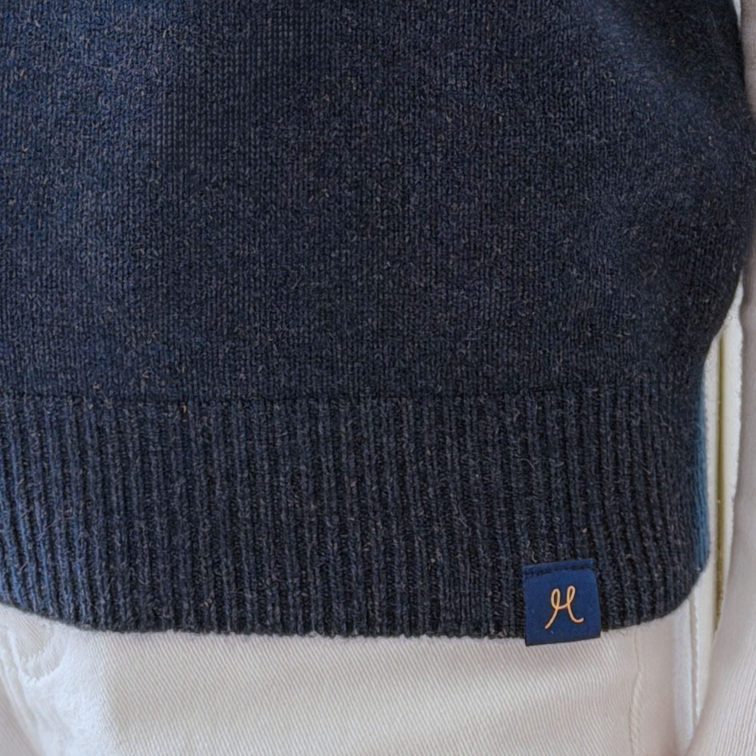 Women's Merino & Hemp Vest - Navy - Hemprino
