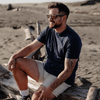 Unisex Hemp Cotton Tee - Navy