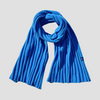 Hemprino™ Rib-knit scarf - Rakaia Blue