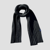 Hemprino™ Rib-knit scarf - Charcoal